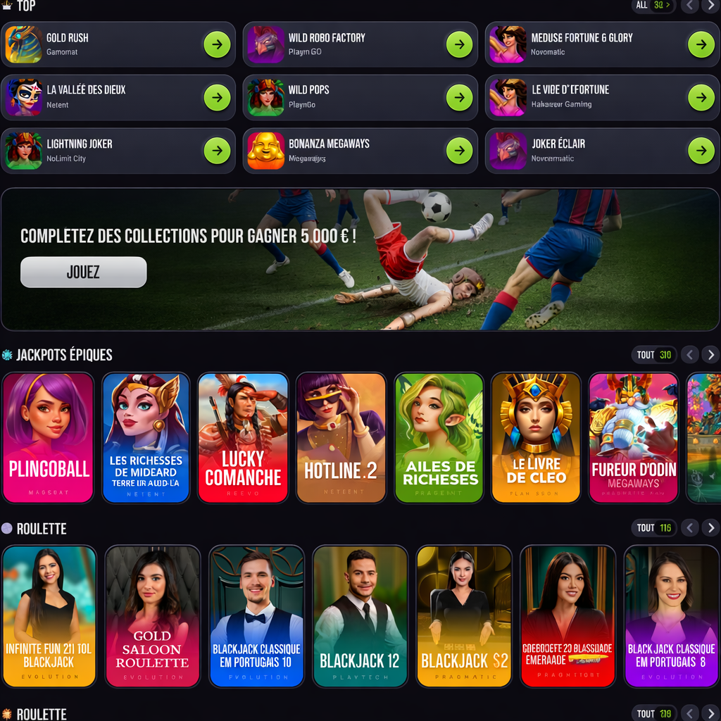 SlimKing online casino and sports betting website featuring welcome bonuses, free spins promotions, live football betting odds, sports categories navigation, and popular slot games like Lucky Comanche, Hotline 2, Wings of Riches, and Book of Cleo